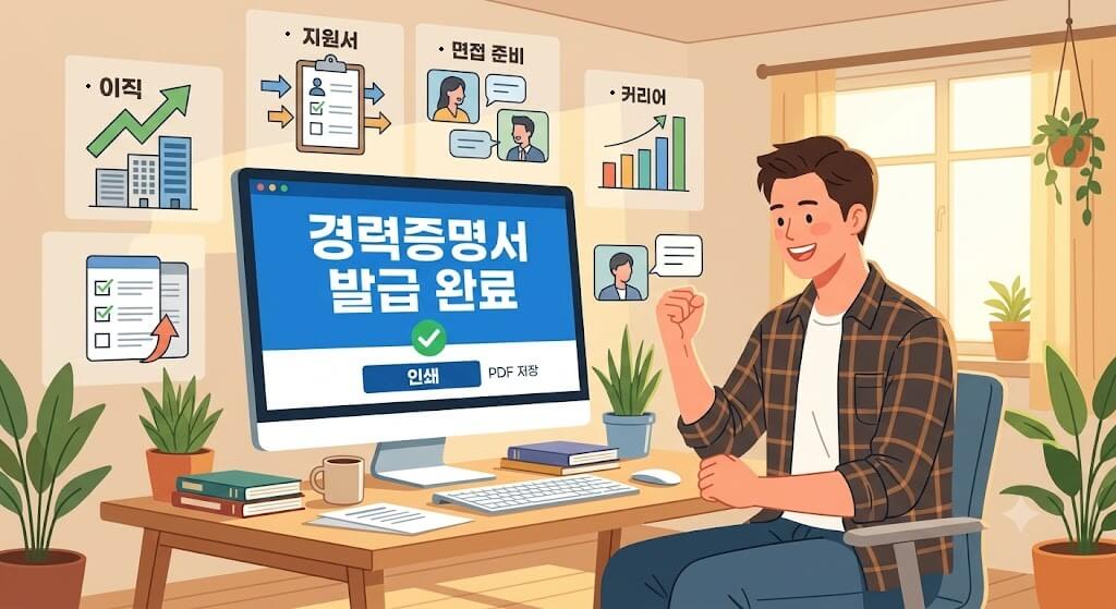정부24 앱을 통한 국민연금 가입증명서 발급 3단계 방법(로그인, 증명서 검색, 모바일 팩스 및 PDF 저장) 안내 인포그래픽